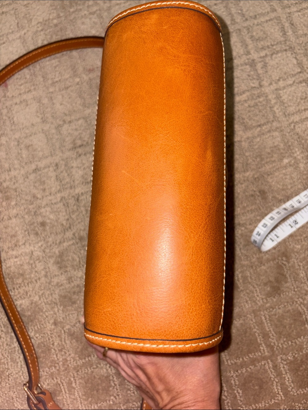 Dooney & Bourke Zebra Leather Zip Crossbody - Picture 6 of 12